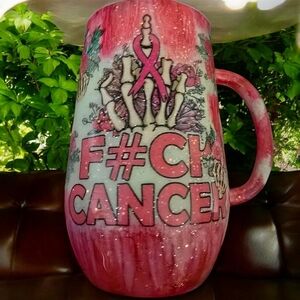 F cancer mug